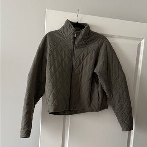 lululemon athletica Quilted Olive Bomber Jacket